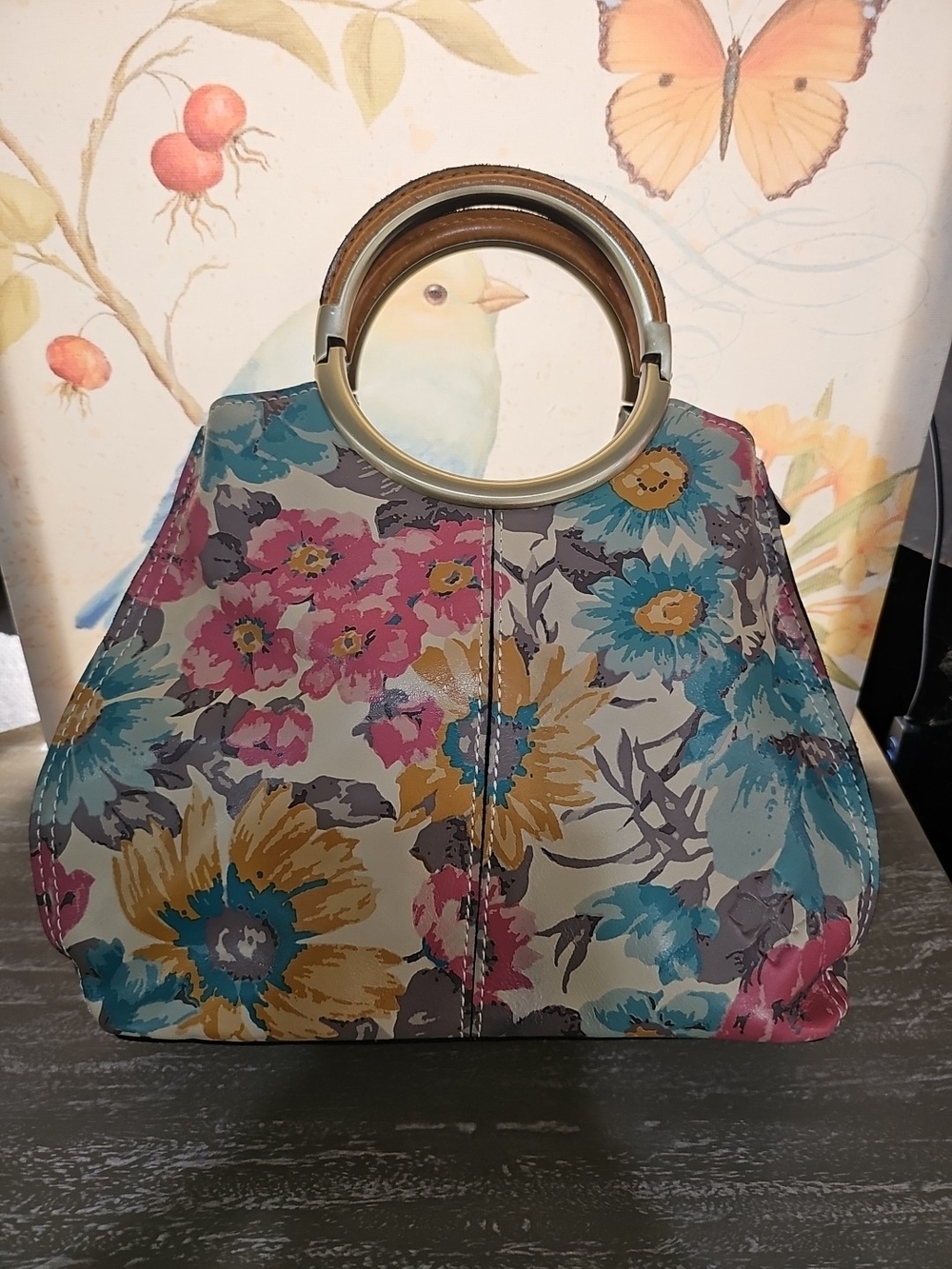 NWOT Patricia Nash Leather Aria First Bloom Shopper